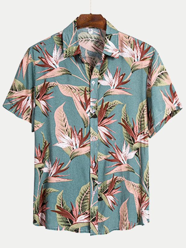 Men's hawaiian short sleeve shirt