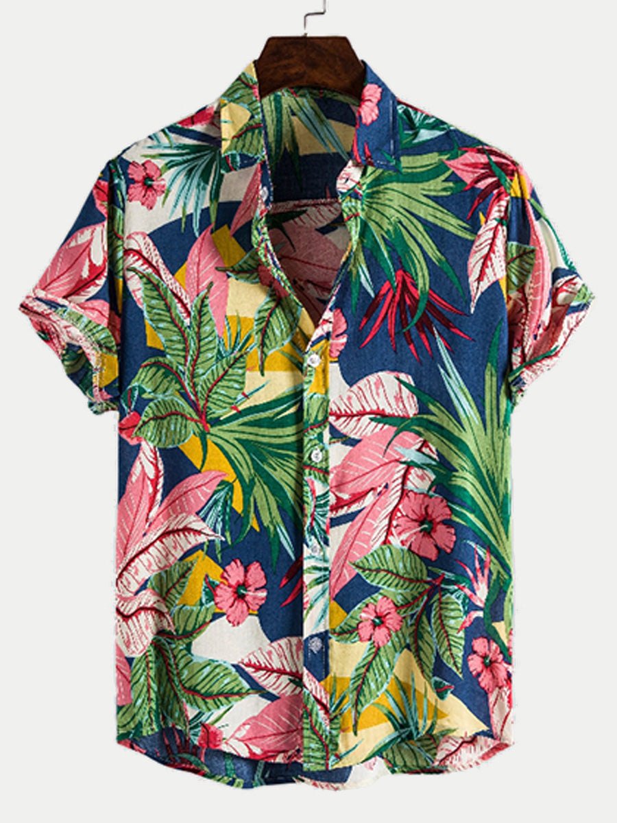 Men's hawaiian short sleeve shirt