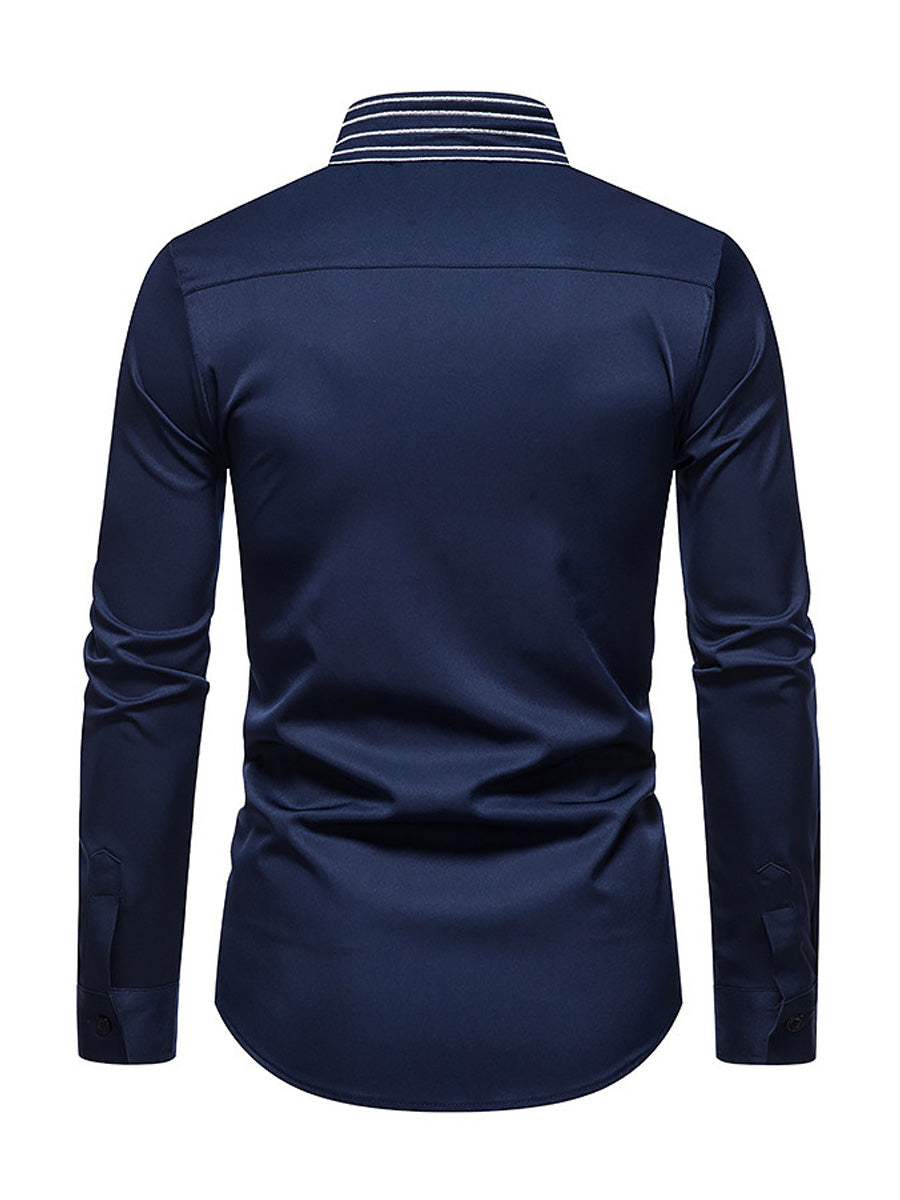 Men's wing casual Long Sleeve Shirt