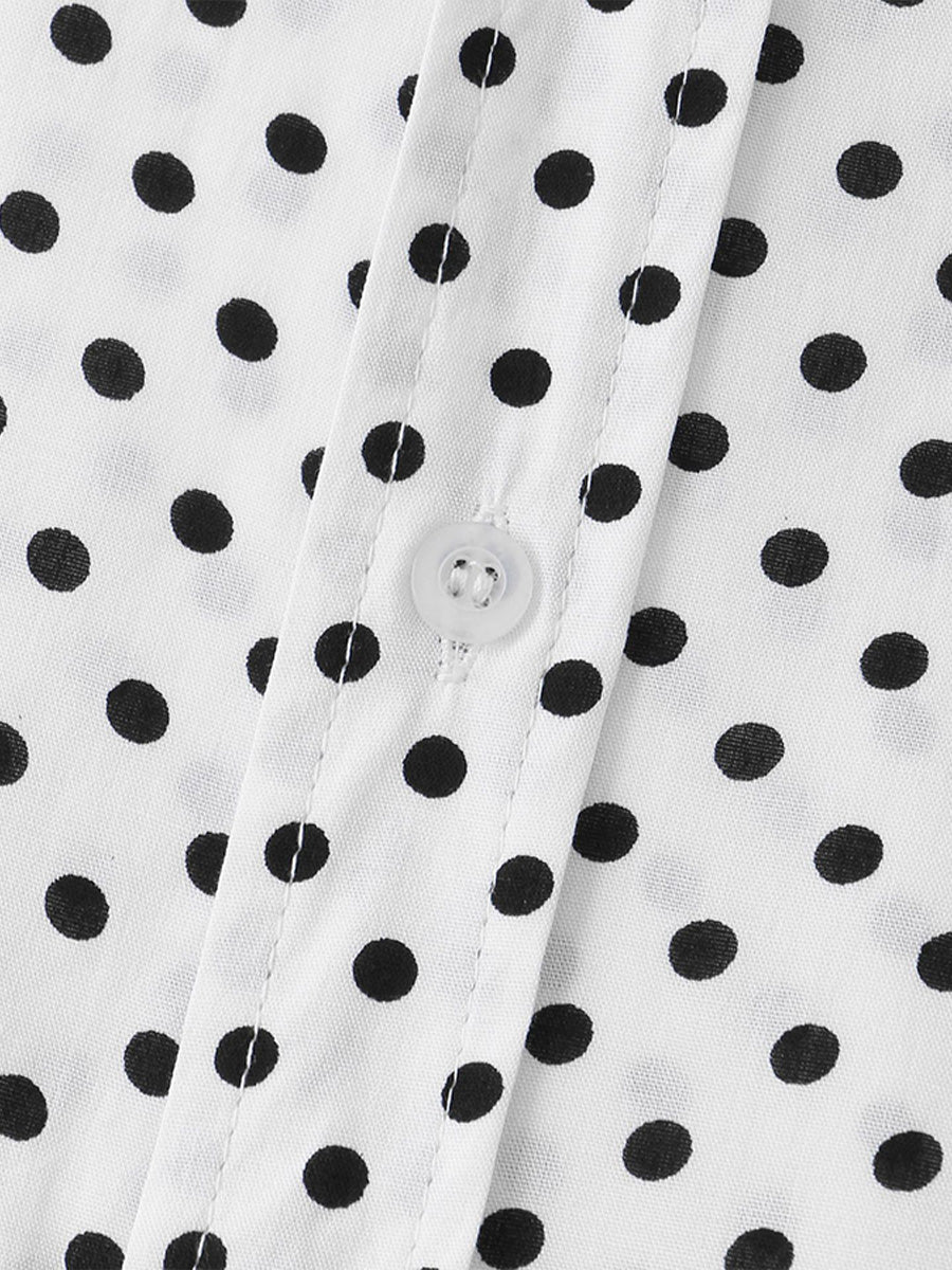 Men's Polka dot short sleeve shirt