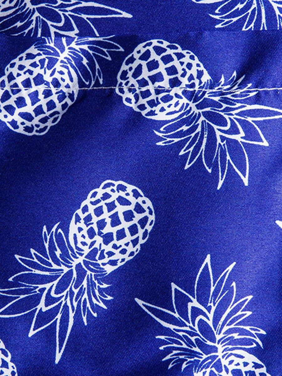 Men's pineapple print short sleeve shirt