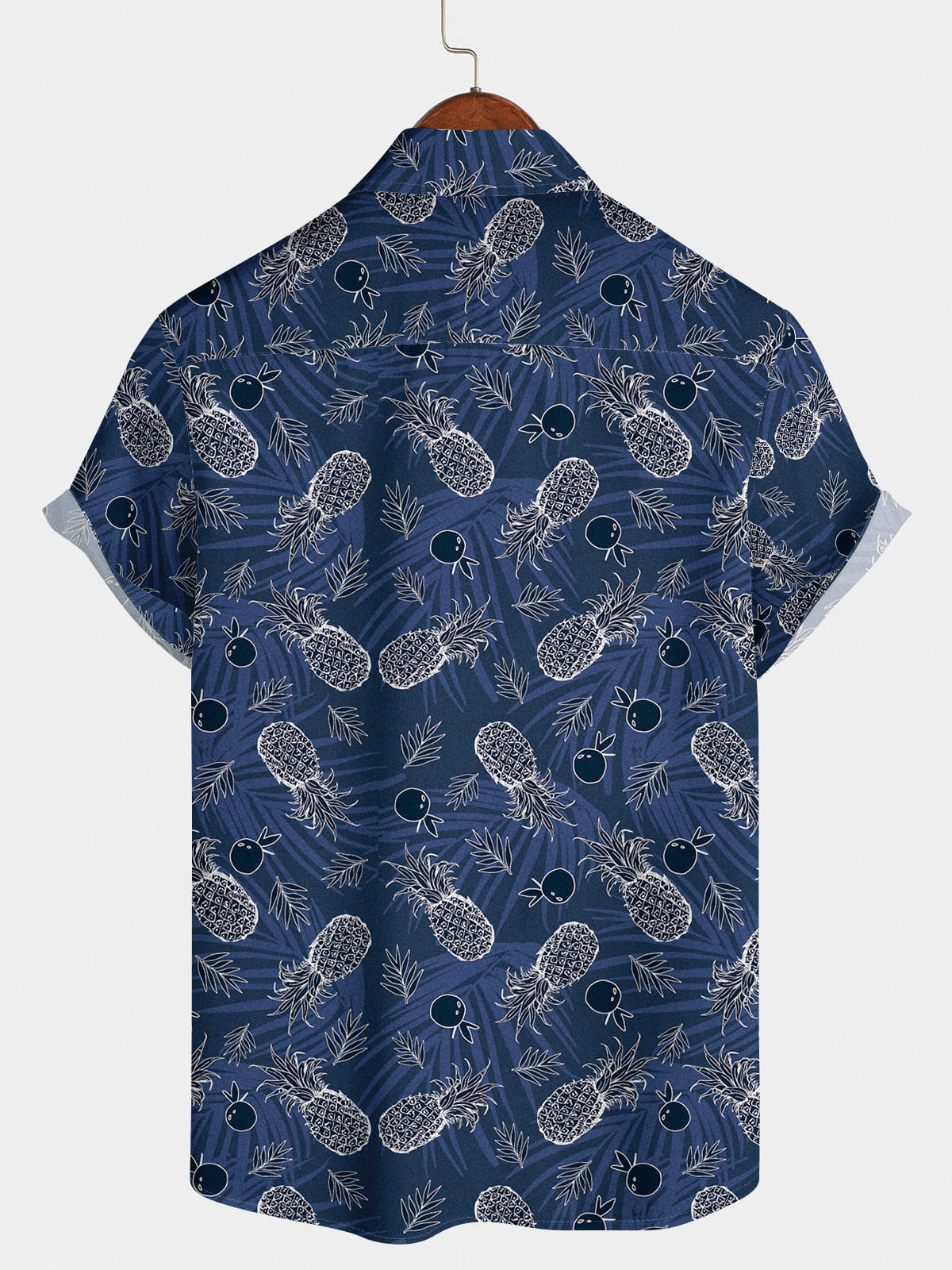 Men's pineapple Print Short Sleeve Shirt