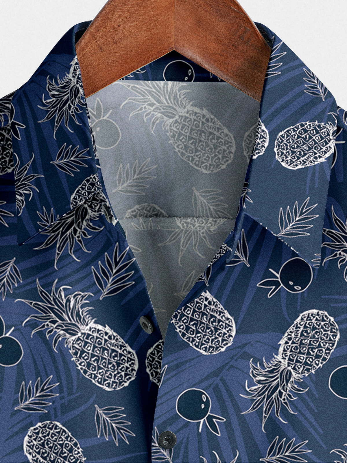 Men's pineapple Print Short Sleeve Shirt